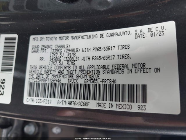 2023 TOYOTA TACOMA TRD SPORT 9