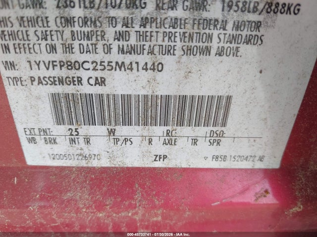 2005 Mazda MAZDA6 I BASE 照片 9