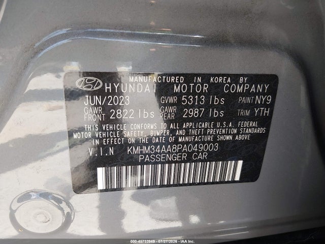 2023 HYUNDAI IONIQ 6 SEL 9