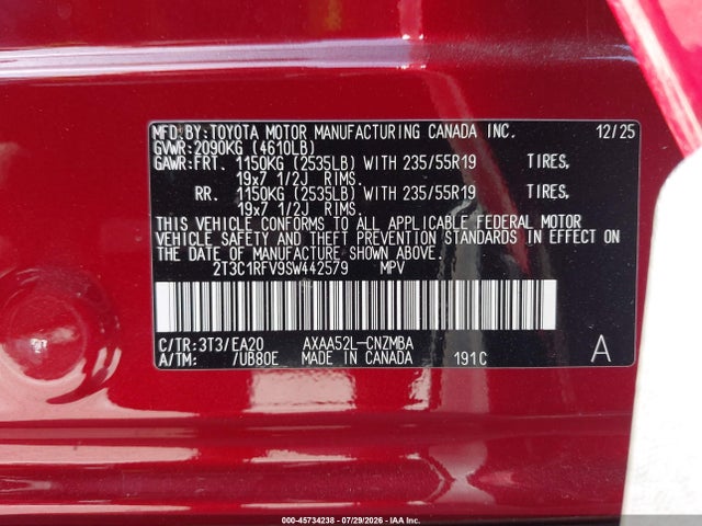 2025 TOYOTA RAV4 XLE PREMIUM 9