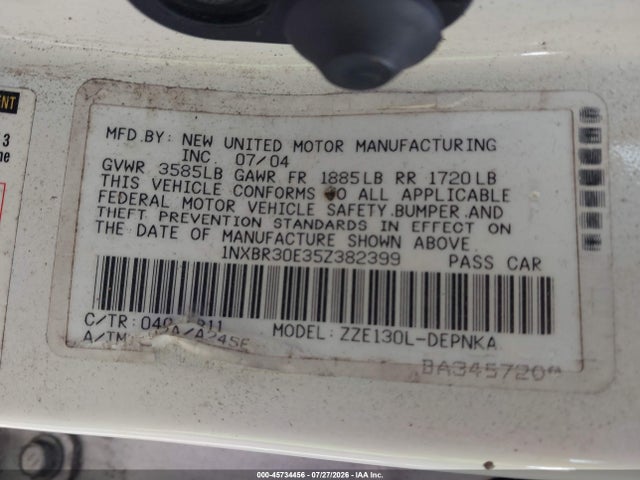 صورة 9 لـ 2005 Toyota COROLLA LE