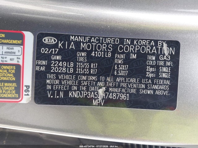 2017 KIA SOUL + 照片 9