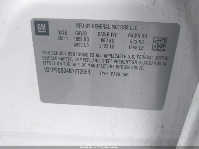 صورة 9 لـ 2011 Chevrolet CRUZE 1LT