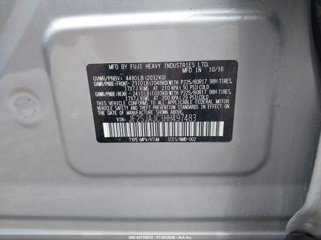 2017 SUBARU FORESTER 2.5I LIMITED 9