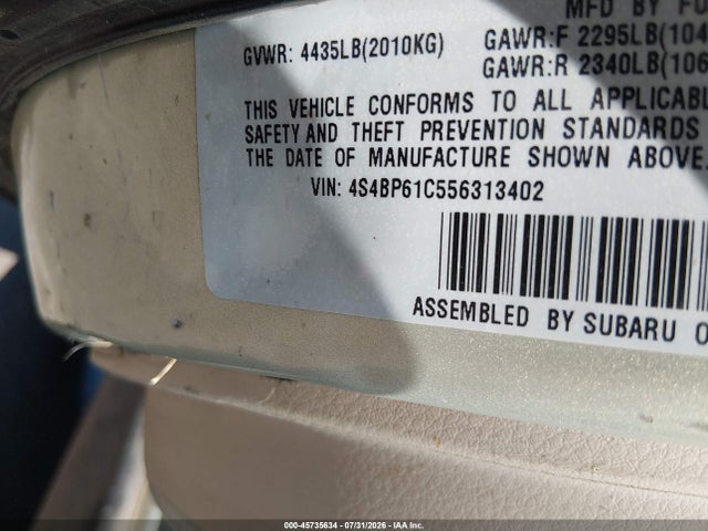 صورة 9 لـ 2005 Subaru OUTBACK 2.5I