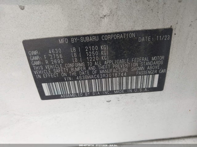 صورة 9 لـ 2024 Subaru LEGACY PREMIUM