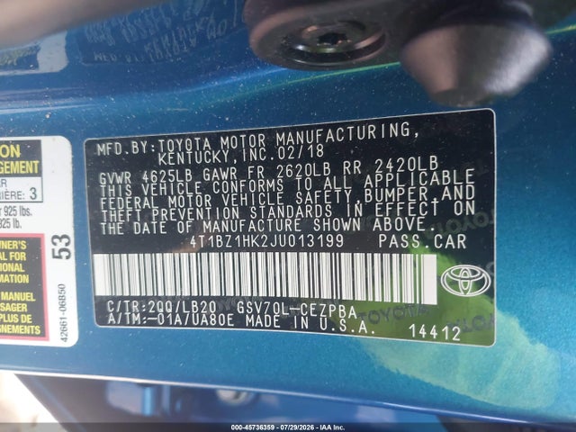 2018 TOYOTA CAMRY XSE V6 9
