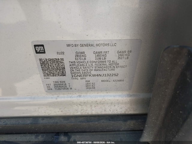 2022 CHEVROLET TRAVERSE FWD LS 9