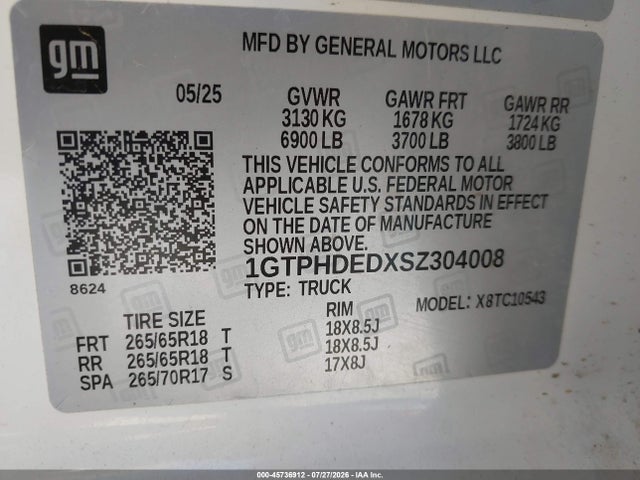 2025 GMC SIERRA 1500 2WD SHORT BOX SLT — фото 9