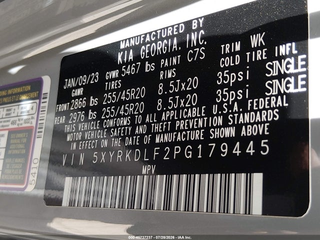2023 KIA SORENTO SX 9