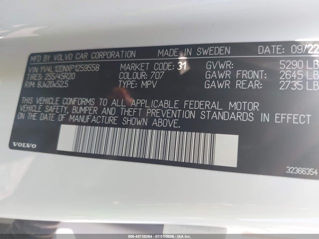 2023 VOLVO XC60 B5 PLUS BRIGHT THEME 9