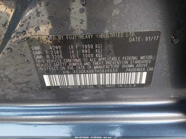 2017 SUBARU IMPREZA 2.0I PREMIUM 9