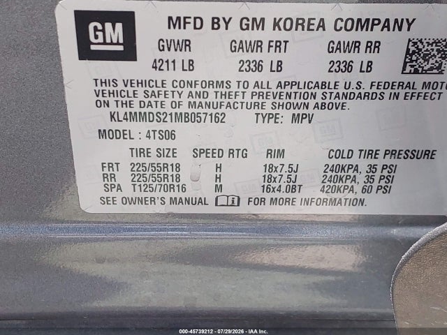 2021 BUICK ENCORE GX FWD SELECT 9