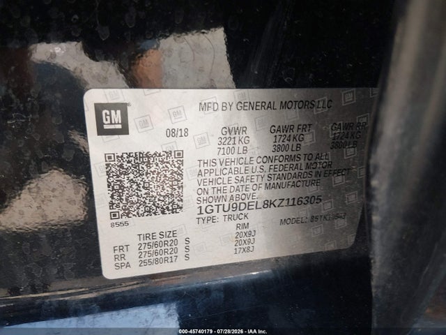 2019 GMC SIERRA 1500 SLT 9