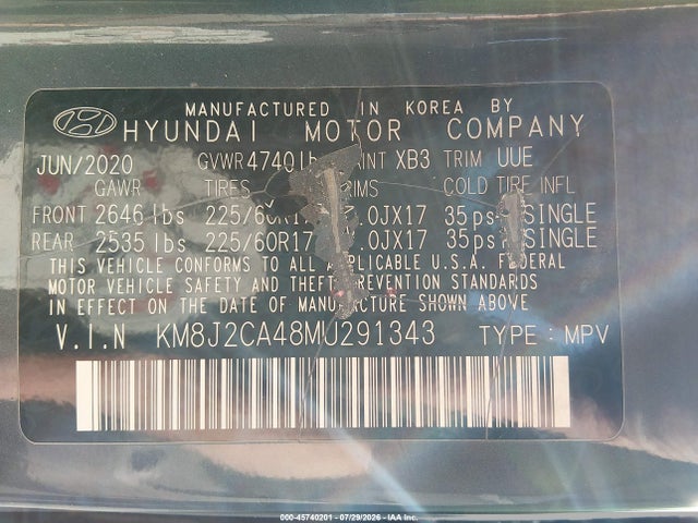 2021 HYUNDAI TUCSON SE 9