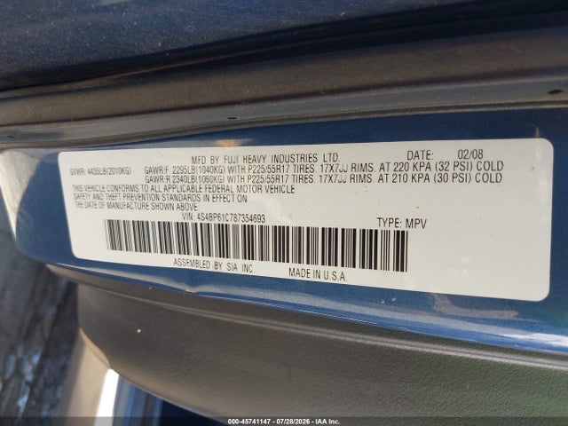 2006 Subaru OUTBACK 2.5I — фото 9