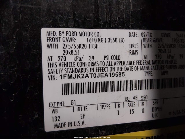 2018 FORD EXPEDITION MAX LIMITED 9