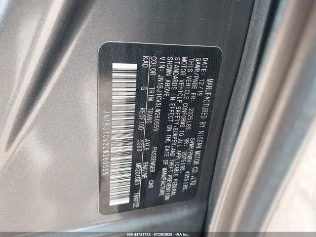 2020 NISSAN ROGUE SPORT S FWD XTRONIC CVT 9