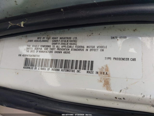 2004 Subaru OUTBACK — фото 9