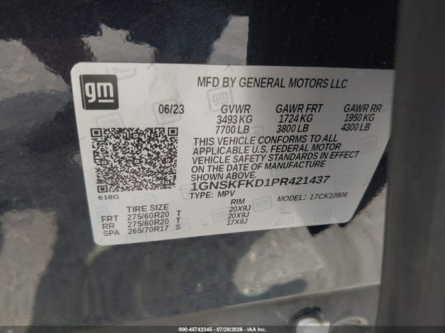 2023 CHEVROLET SUBURBAN 4WD PREMIER 9