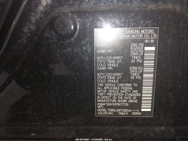 2018 NISSAN ROGUE SV 9