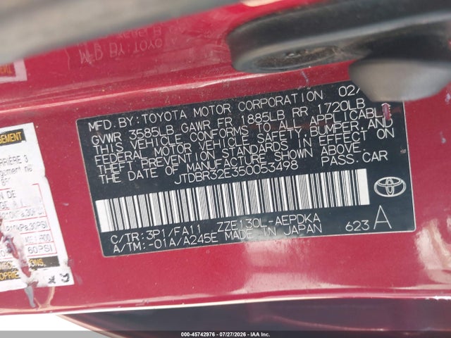 2005 Toyota COROLLA CE — фото 9