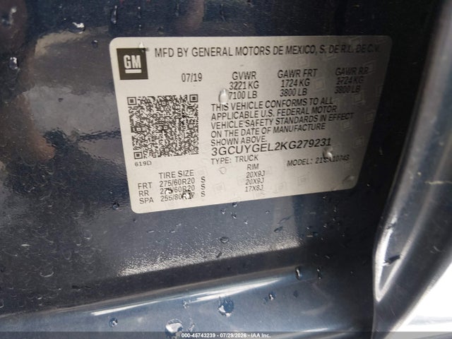 2019 CHEVROLET SILVERADO 1500 LTZ 9
