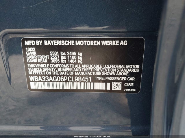 2023 BMW 530E XDRIVE 9