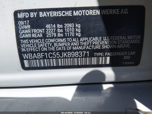 2018 BMW 328D XDRIVE 9