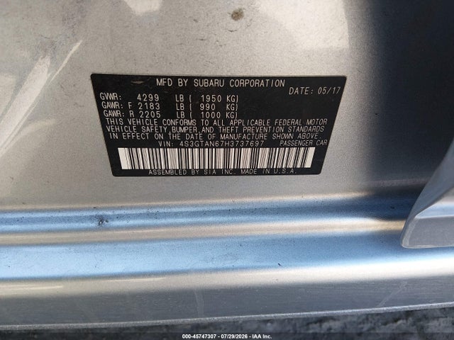 2017 Subaru IMPREZA 2.0I LIMITED — фото 9