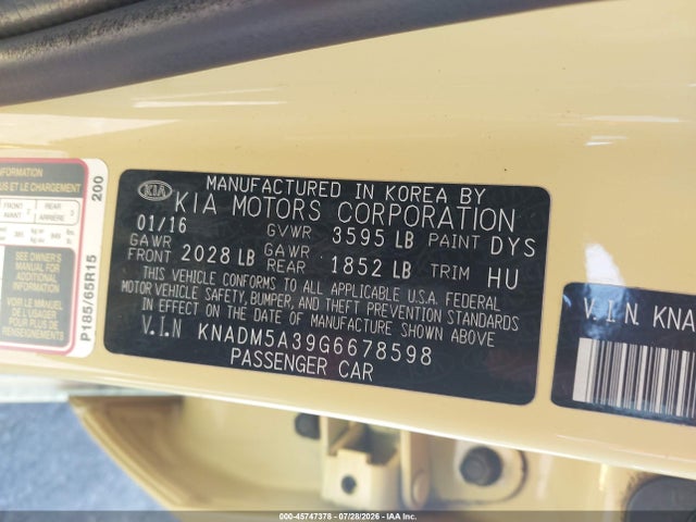 صورة 9 لـ 2016 KIA RIO LX