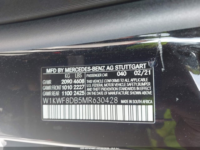 2021 MERCEDES-BENZ C 300 SEDAN 9