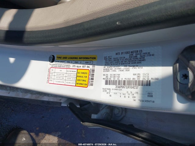 2018 FORD FUSION SE 9
