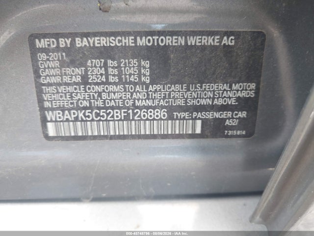 2011 BMW 328I XDRIVE — фото 9