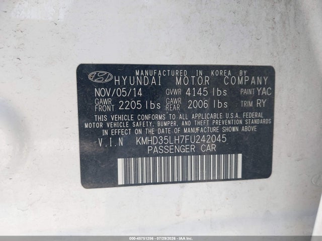 2015 Hyundai ELANTRA GT — фото 9