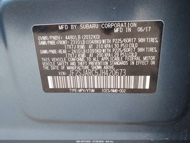 2018 SUBARU FORESTER 2.5I LIMITED 9