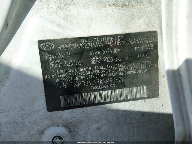 2019 HYUNDAI ELANTRA SEL 9