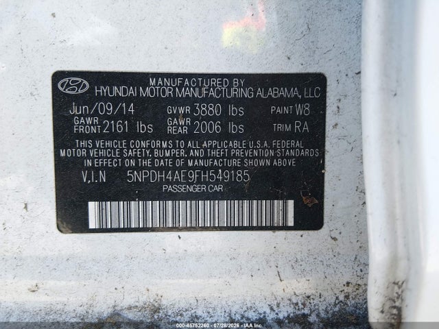 2015 Hyundai ELANTRA SE 照片 9