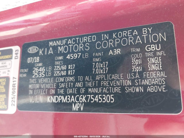 2019 KIA SPORTAGE LX 9