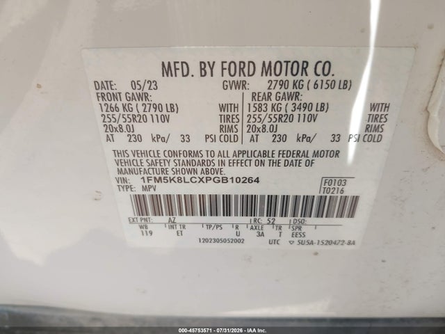 2023 FORD EXPLORER KING RANCH 9