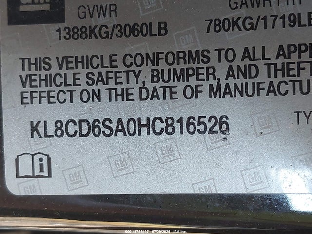 2017 Chevrolet SPARK 1LT CVT 照片 9