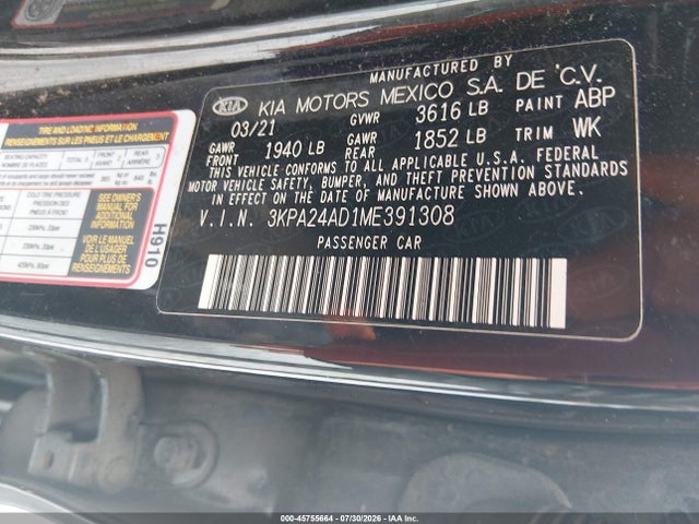 2021 KIA RIO S 9