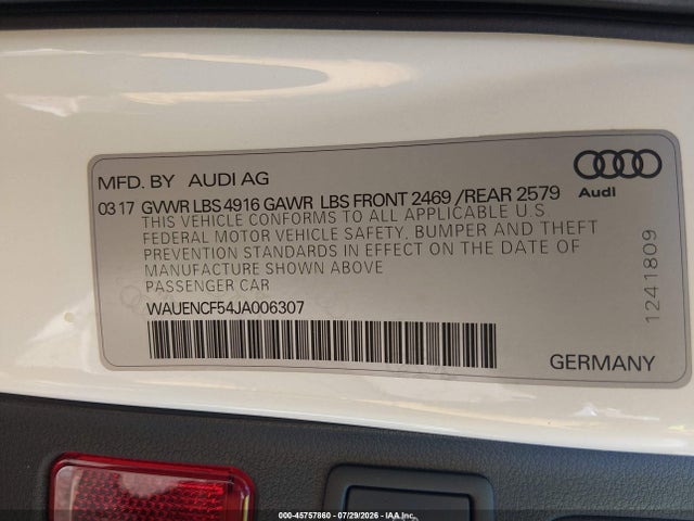 2018 AUDI A5 2.0T PREMIUM 9