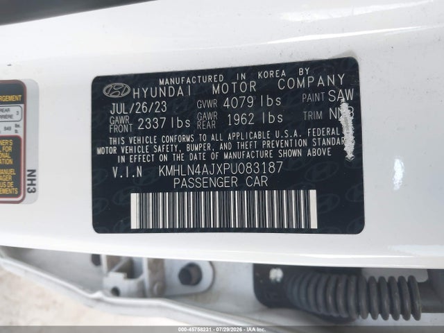 2023 HYUNDAI ELANTRA HYBRID LIMITED 9