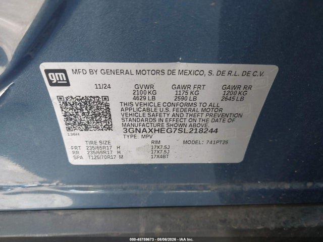 2025 CHEVROLET EQUINOX FWD LT 9