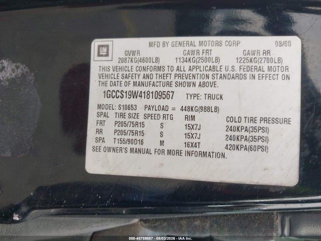 2001 Chevrolet S-10 LS photo 9