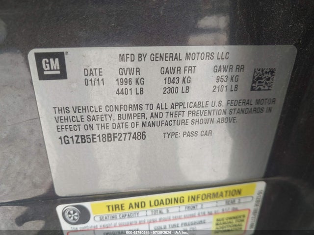 صورة 9 لـ 2011 Chevrolet MALIBU LS