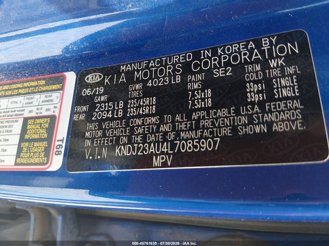 2020 KIA SOUL X-LINE 9