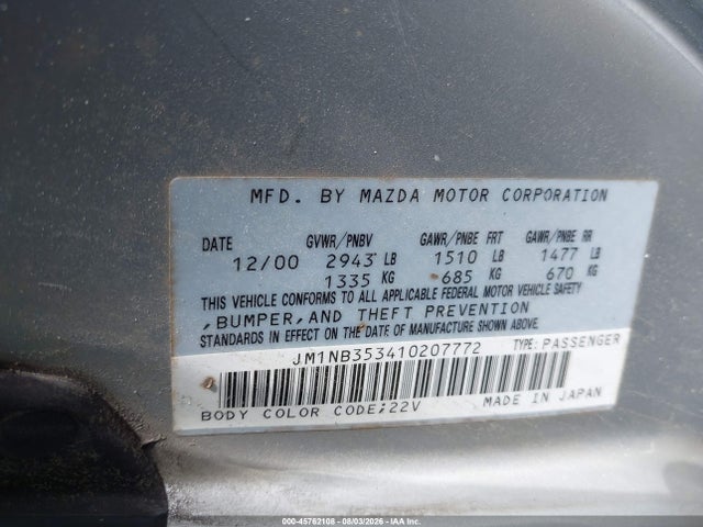2001 Mazda MX-5 MIATA LS/SPECIAL EDITION photo 9