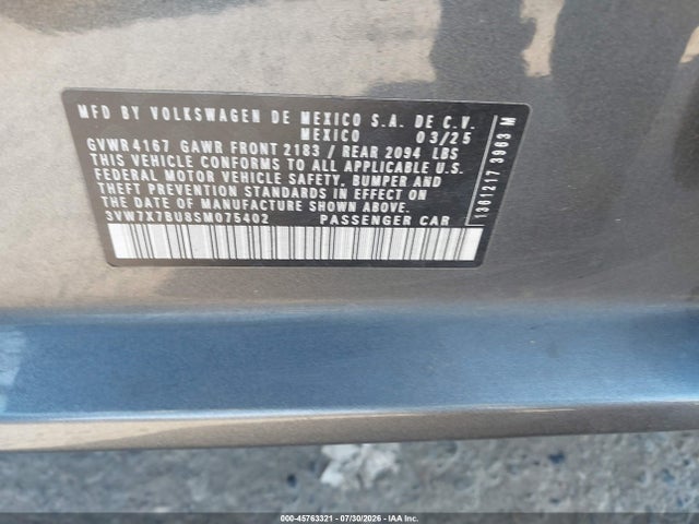 2025 Volkswagen JETTA 1.5T SE 照片 9